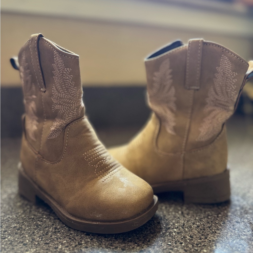 Toddler Tan Cowboy Boots